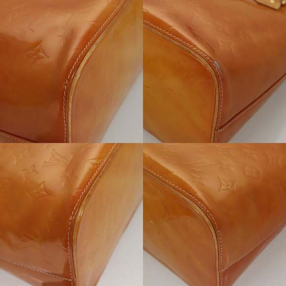 LOUIS VUITTON Monogram Vernis Houston Hand Bag Jaune M91121 - Picture 10 of 13